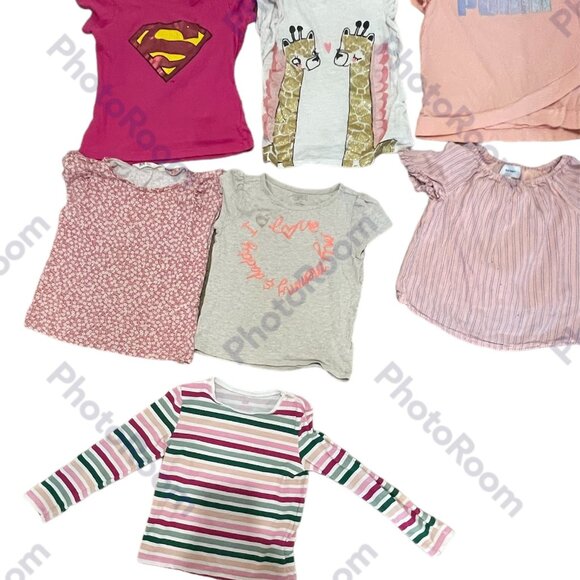 7 Kids Tops, Various Brands  Different Colors,4/6 Y - Picture 1 of 4
